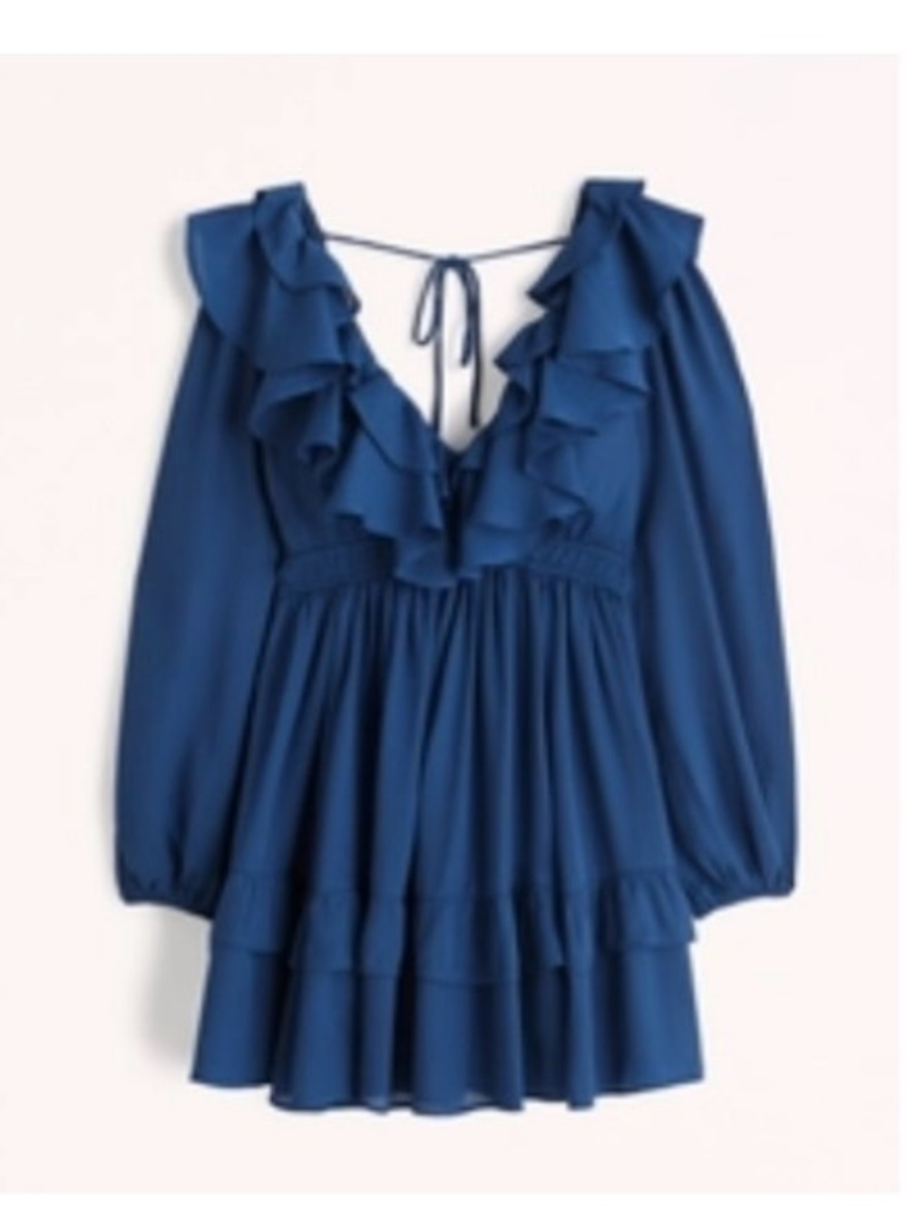 Abercrombie & fitch Long-Sleeve Ruffle Mini
Dress